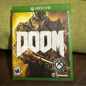 Doom - Microsoft Xbox One- Bethesda- Tested And Works-